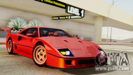 Ferrari F40 1987 with Up Lights for GTA San Andreas