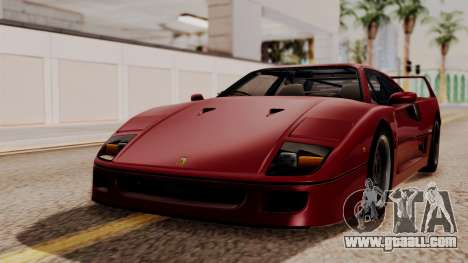 Ferrari F40 1987 without Up Lights HQLM for GTA San Andreas