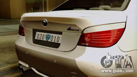BMW M5 E60 Macedonian Police for GTA San Andreas