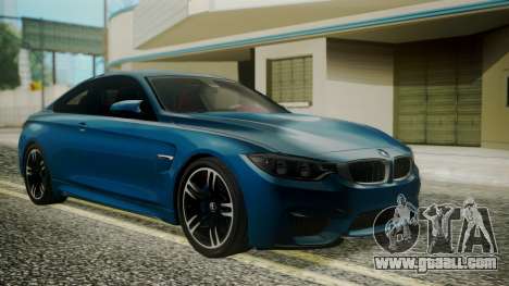 BMW M4 Coupe 2015 Brushed Aluminium for GTA San Andreas