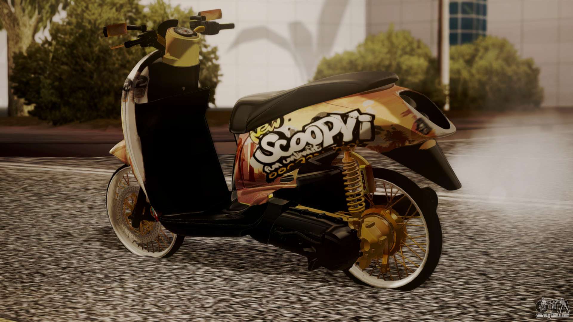 Honda Scoopy New Pink For GTA San Andreas