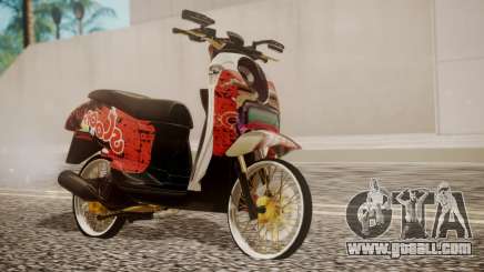 Honda Scoopy New Red for GTA San Andreas