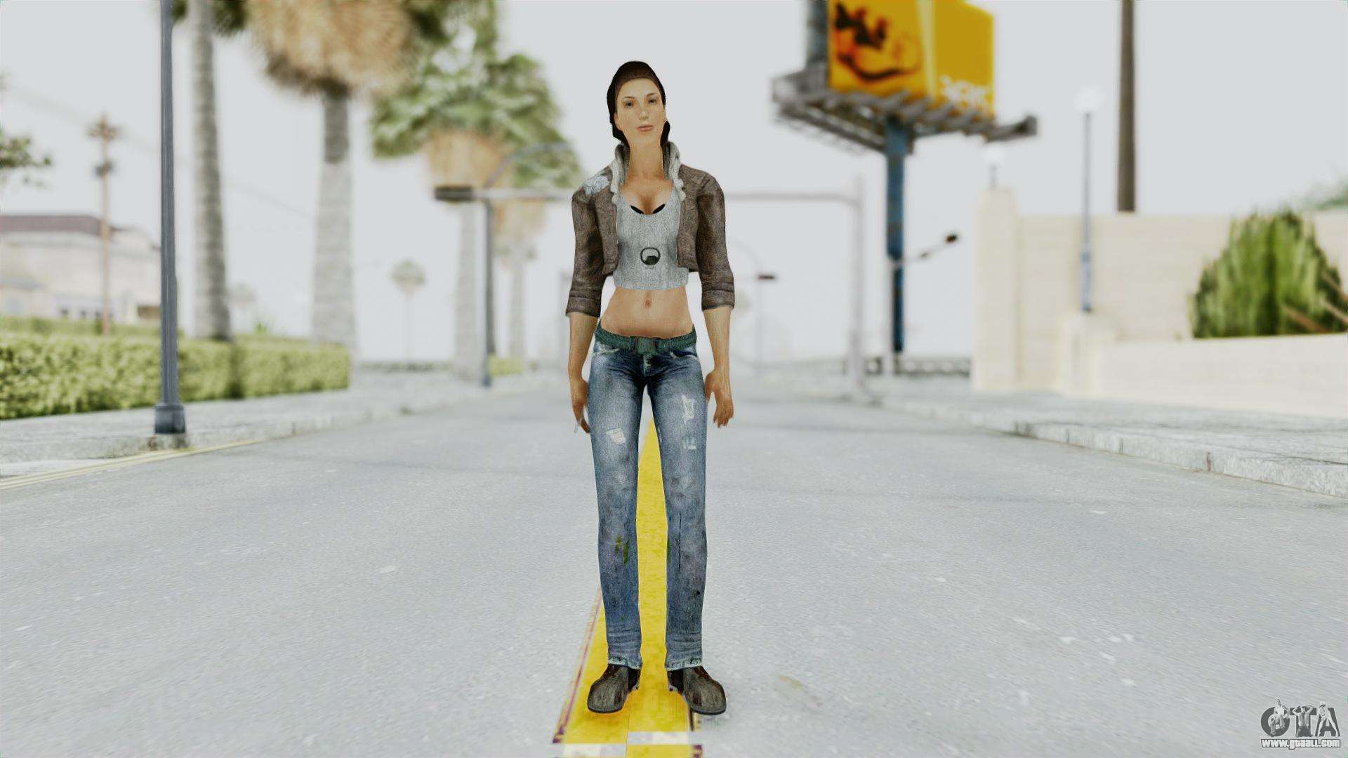 Alyx Vance de Half Life 2 para GTA San Andreas