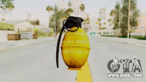 Grenade Gold for GTA San Andreas