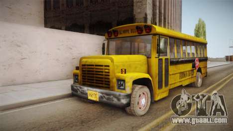 Driver Parallel Lines - School Bus for GTA San Andreas