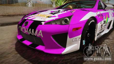 Lexus LFA Emilia The Purple of ReZero for GTA San Andreas