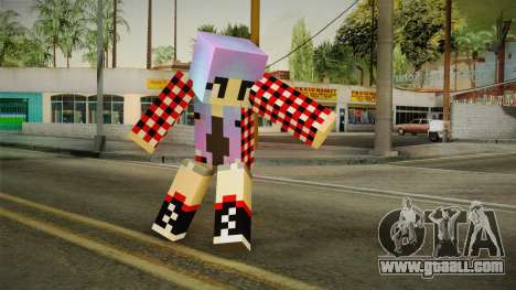 Minecraft Gamer Girl (Normal Maps) for GTA San Andreas