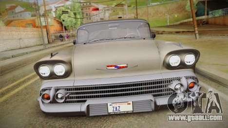 Chevrolet Impala Sport Coupe V8 1958 HQLM for GTA San Andreas
