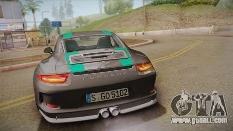 Porsche 911 R (991) 2017 v1.0 Green for GTA San Andreas