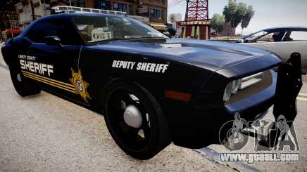 Dodge Challenger Liberty Sheriff 2010 for GTA 4