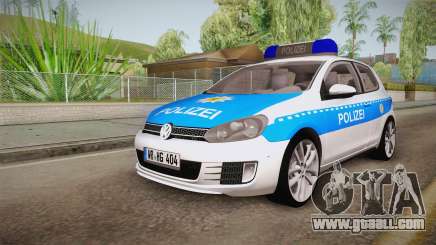 Volkswagen Golf Mk6 Police for GTA San Andreas