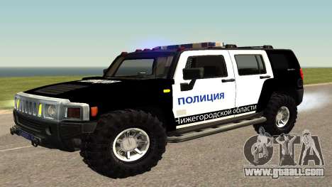 Hummer H2 Police V1 for GTA San Andreas