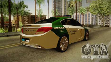 Opel Insignia Guardia Civil Traffic for GTA San Andreas