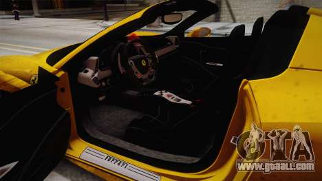 Ferrari 458 Spider FBI for GTA San Andreas