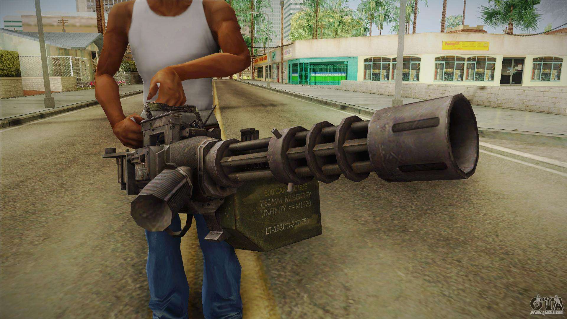 GTA San Andreas Jetpack with Miniguns v1.2 Mod 