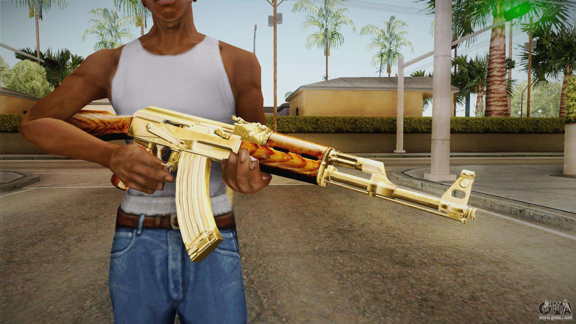 AK-47 Gold for GTA San Andreas