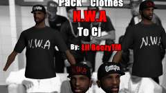 Pack Clothes N.W.A To Cj HD for GTA San Andreas