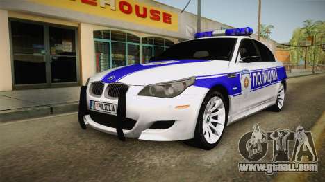 BMW M5 a e60 Police for GTA San Andreas