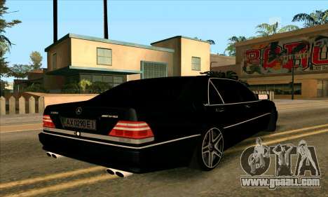 Mercedes-Benz W140 S600 for GTA San Andreas