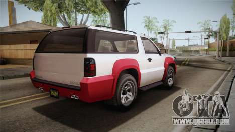 GTA 5 Declasse Granger 2-doors IVF for GTA San Andreas