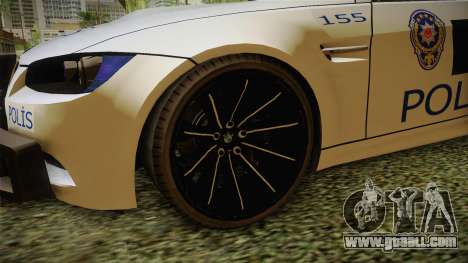 BMW M3 Turkish Police for GTA San Andreas