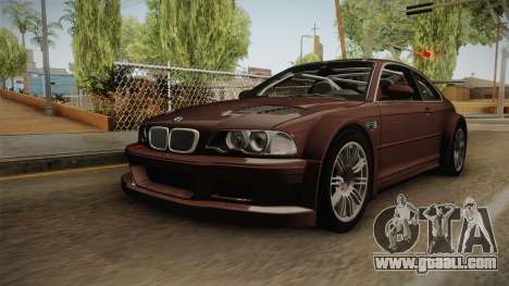 BMW M3 E46 2005 NFS: MW Livery for GTA San Andreas