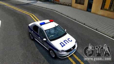 Renault Logan Russian Police for GTA San Andreas