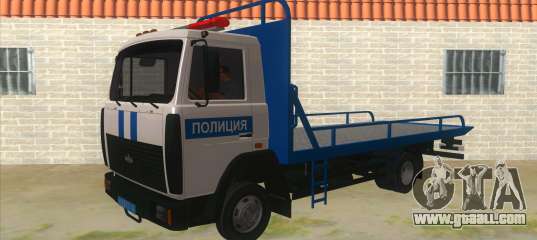 MAZ Tow truck Police for GTA San Andreas