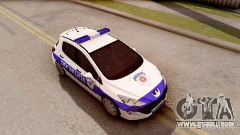 Peugeot 308 Policija for GTA San Andreas