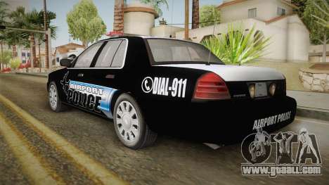 Ford Crown Victoria 2009 Airport Police for GTA San Andreas