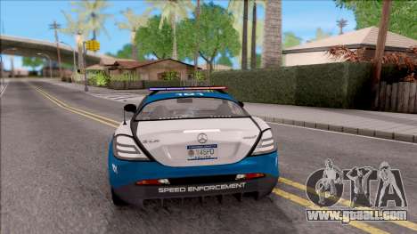 Mercedes-Benz McLaren 722 High Speed Police for GTA San Andreas
