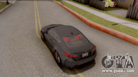 Lexus RC F for GTA San Andreas