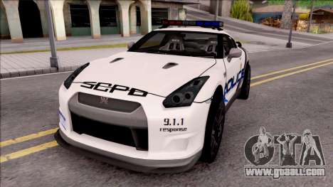 Nissan GT-R 2013 High Speed Police for GTA San Andreas
