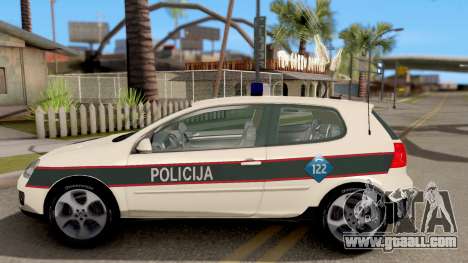 Volkswagen Golf V BIH Police Car V2 for GTA San Andreas