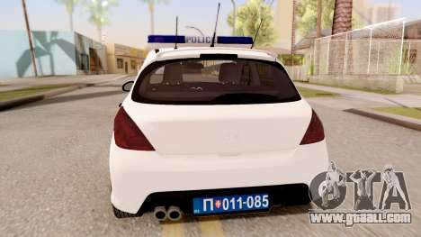 Peugeot 308 Policija for GTA San Andreas