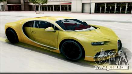Bugatti Chiron yellow for GTA San Andreas