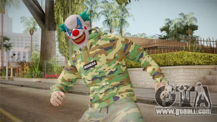 Skin GTA Online Clown Camouflaged for GTA San Andreas
