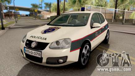 Volkswagen Golf V BIH Police Car V2 for GTA San Andreas