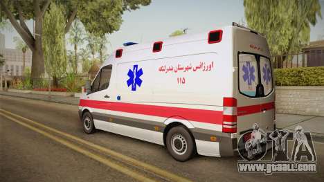 Mercedes-Benz Sprinter Iranian Ambulance for GTA San Andreas