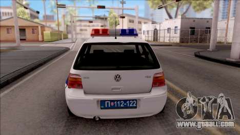 Volkswagen Golf 4 GTI Policija for GTA San Andreas