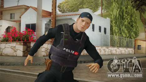 Turkish Police Officer with Kevlar Vest for GTA San Andreas