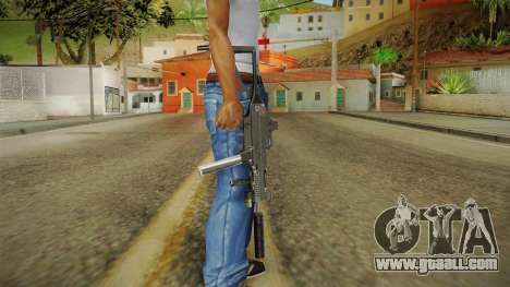 MP5 Grey Chrome for GTA San Andreas
