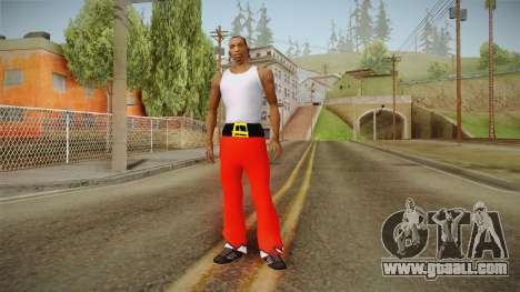 Red pants Santa Claus for GTA San Andreas