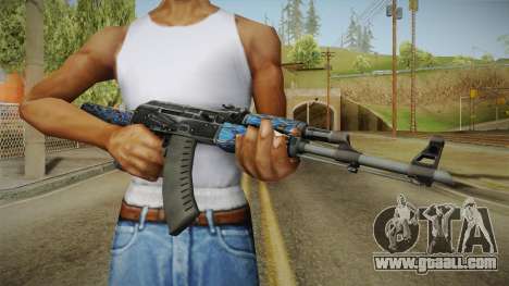 CS: GO AK-47 Blue Laminate Skin for GTA San Andreas