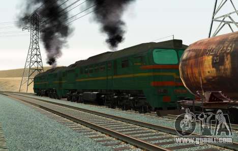 Freight Locomotive 2M62 1184 Masha for GTA San Andreas