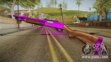 Purple Shotgun for GTA San Andreas