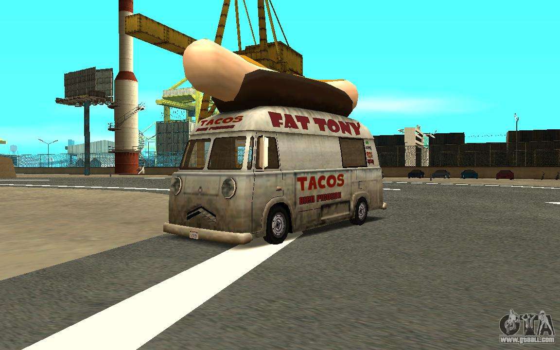 Download Dodge Bus Escolar (Hotdog) for GTA San Andreas