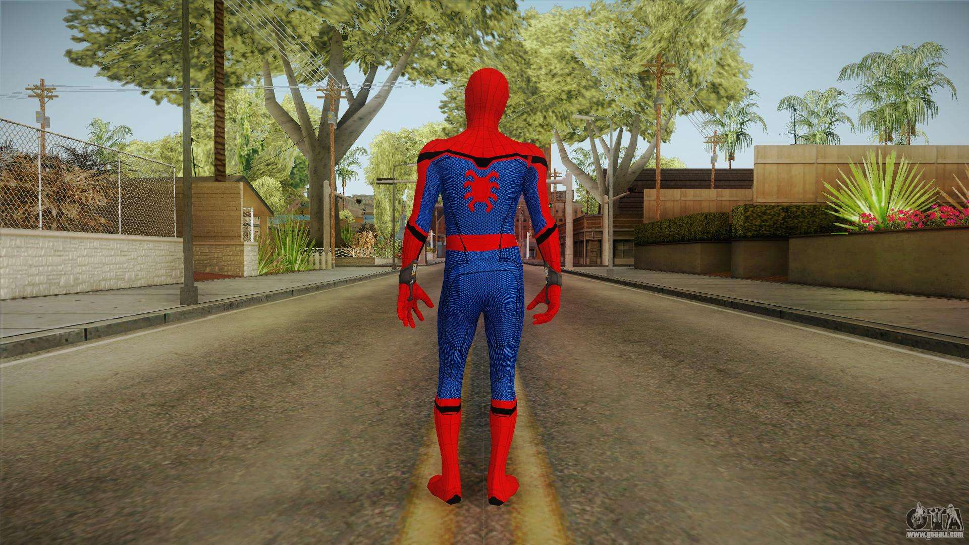 Гта сан мод на человека паука. Человек паук Возвращение домой ГТА са. ГТА мод на человека паука. Мод ГТА Сан человек паук. Spider-man: Homecoming VR.