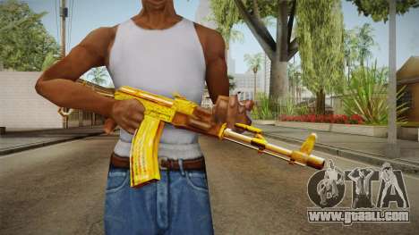 SFPH Playpark - Gold AK47 for GTA San Andreas