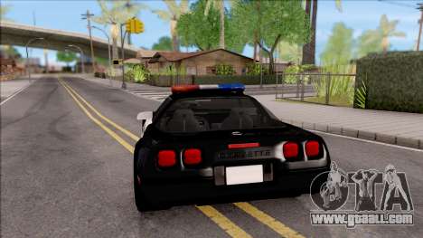 Chevrolet Corvette C4 Police LVPD 1996 v2 for GTA San Andreas